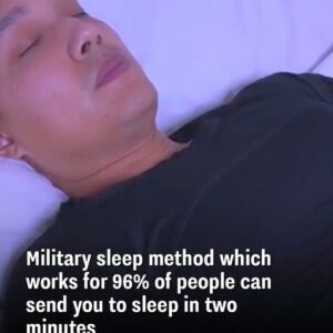 Military sleep method which works for 96% of people can send you to sleep in two minutes