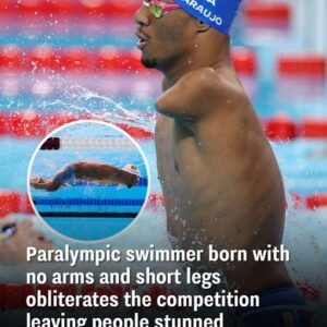 Paralympic swimmer born with short legs and no arms obliterates the competition leaving people stunned