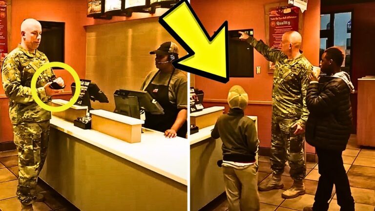 Soldier Hears Little Angry Boys Talking Inside Restaurant SO HE HELPS THEM IN AN UNEXPECTED WAY