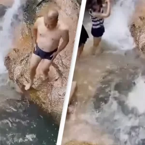 People are deeply concerned after man jumps off cliff into water hole and completely disappears