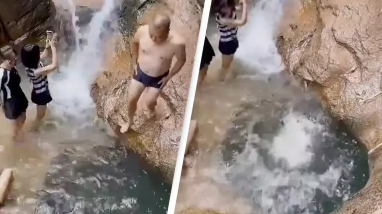 People are deeply concerned after man jumps off cliff into water hole and completely disappears